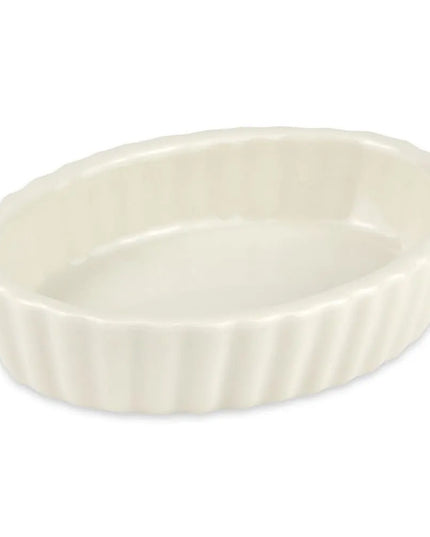 Bát Souffle Có Rãnh Hall China HL8510AWHA Sứ Trắng 90 ml