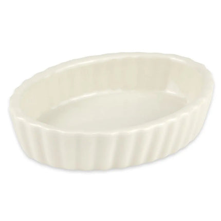 Bát Souffle Có Rãnh Hall China HL8510AWHA Sứ Trắng 90 ml