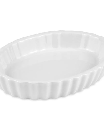 Bát Souffle Có Rãnh Hall China HL8530ABWA Sứ Trắng Sáng 192 ml