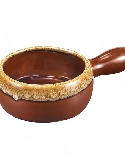 Bát Súp Hành Gốm Browne 744053BR 473 ml Tay Cầm Ngang Màu Nâu
