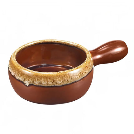 Bát Súp Hành Gốm Browne 744053BR 473 ml Tay Cầm Ngang Màu Nâu