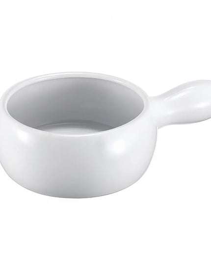 Bát Súp Hành Gốm Browne 744053W 473 ml Tay Cầm Ngang Màu Trắng