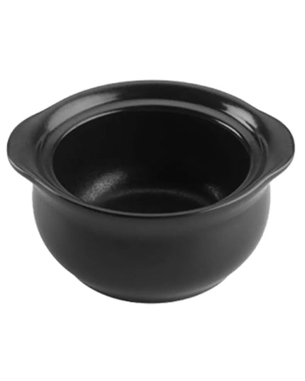 Bát Súp Hành Sứ Hall China HL4770BFCA 237 ml Foundry Màu Đen