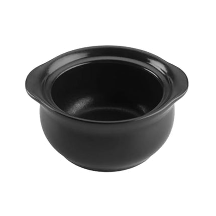 Bát Súp Hành Sứ Hall China HL4770BFCA 237 ml Foundry Màu Đen