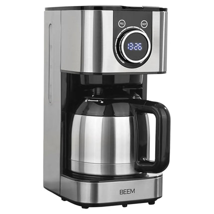 BEEM | Manual Fill Filter Coffee Machine, Thermal Carafe – 1 Litre - 24h Timer - Stainless Steel
