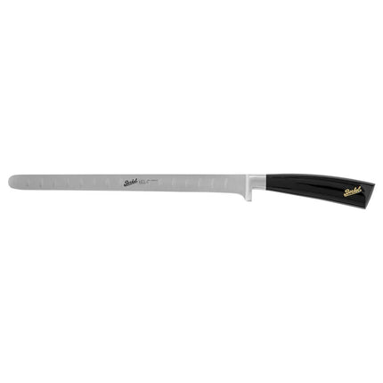 BERKEL | Elegance Salmon Knife – 26 cm Flexible Blade - Gloss Black Resin Handle