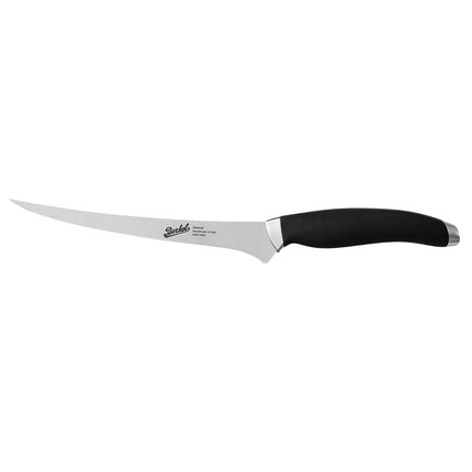BERKEL | Teknica Professional Filleting Knife – Red Resin Handle – Flexible 3 mm Steel Blade