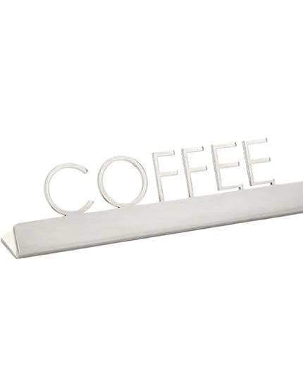 Biển Bàn "Coffee" American Metalcraft SSC5 12.7 cm x 3.2 cm, Inox