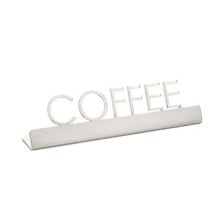 Biển Bàn "Coffee" American Metalcraft SSC5 12.7 cm x 3.2 cm, Inox