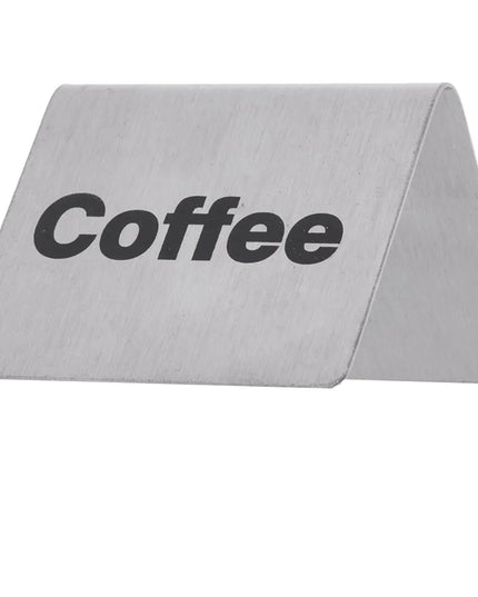 Biển Bàn "Coffee" Tablecraft B1 5.1 cm x 6.4 cm, Inox