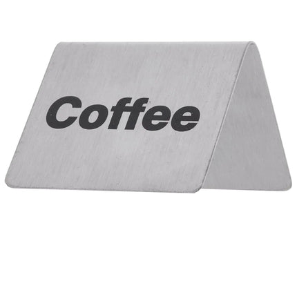 Biển Bàn "Coffee" Tablecraft B1 5.1 cm x 6.4 cm, Inox