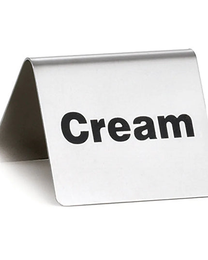 Biển Bàn "Cream" Tablecraft B6 5.1 cm x 6.4 cm, Inox