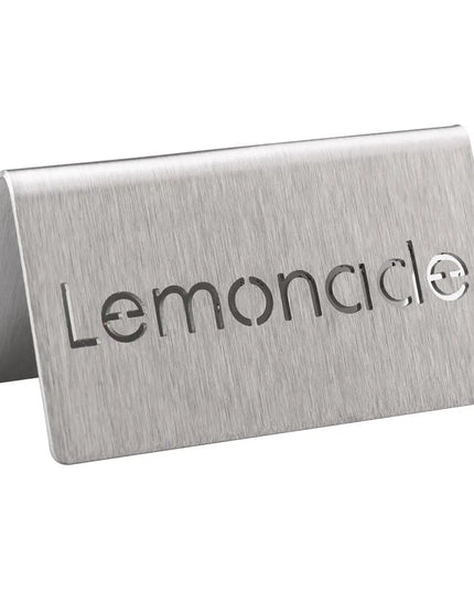 Biển Bàn "Lemonade" Service Ideas 1C-BF-LEMONADE-MOD 7.6 cm x 3.8 cm, Inox Bề Mặt Mờ