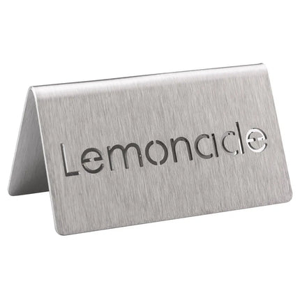 Biển Bàn "Lemonade" Service Ideas 1C-BF-LEMONADE-MOD 7.6 cm x 3.8 cm, Inox Bề Mặt Mờ