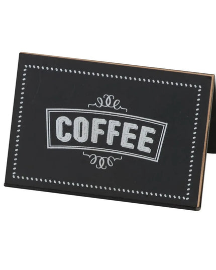 Biển Bảng Phấn "COFFEE" Cal-Mil 3047-1 7.6 cm x 5.1 cm, Đen/Trắng