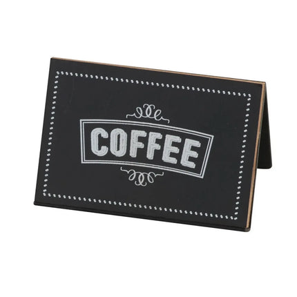 Biển Bảng Phấn "COFFEE" Cal-Mil 3047-1 7.6 cm x 5.1 cm, Đen/Trắng