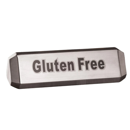 Biển Báo Bàn Ba Mặt "Vegan" "Vegetarian" "Gluten Free" American Metalcraft TTSVG3, Thép Không Gỉ