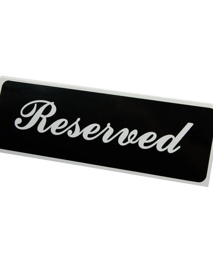 Biển Báo Bàn "Reserved" Vollrath 4135 7.6 cm x 22.9 cm