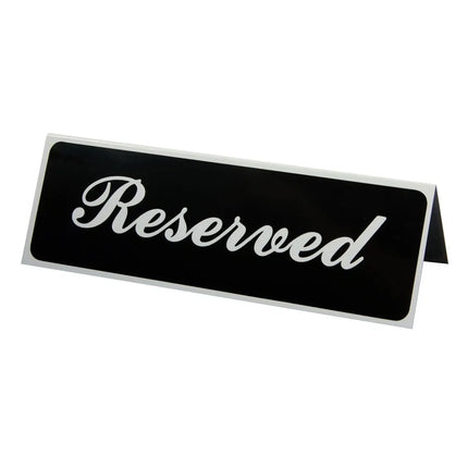 Biển Báo Bàn "Reserved" Vollrath 4135 7.6 cm x 22.9 cm