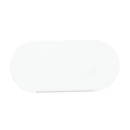 Biển Báo Bàn Trắng Cal-Mil 23401-15 11.4 cm x 5.1 cm, Kim Loại, Trắng