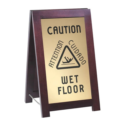 Biển Báo Sàn Ướt Cal-Mil 851-WET Khung Gỗ 30.5 x 10.2 x 50.8 cm