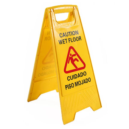 Biển Báo Sàn Ướt Clean Up T205 Cao 48.3 cm Bằng Nhựa Màu Vàng