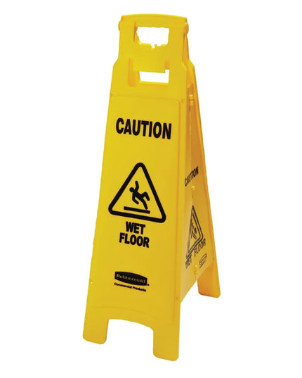 Biển Cảnh Báo Sàn Ướt Rubbermaid FG611477YEL 4 Mặt Màu Vàng