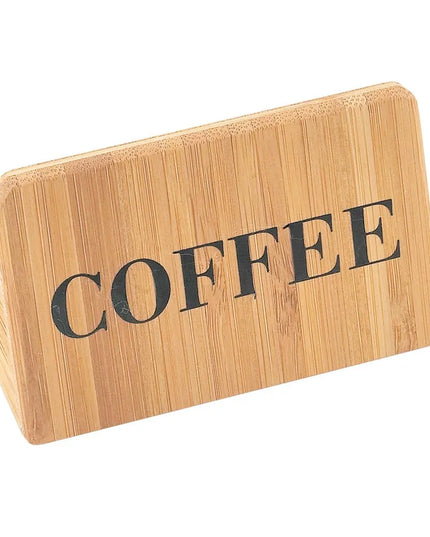Biển Hiệu Bàn "Coffee" Cal-Mil 606-1 5.1 cm x 7.6 cm, Tre