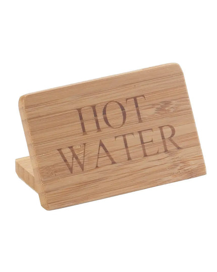 Biển Hiệu Bàn "Hot Water" Cal-Mil 606-3 5.1 cm x 7.6 cm, Tre