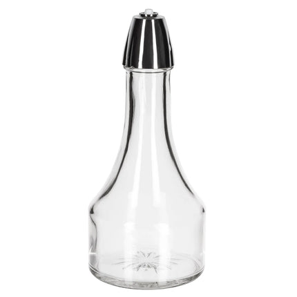 Bình Đựng Dầu Giấm Tablecraft 608 237 ml Nắp Chrome - Thủy Tinh, Trong Suốt