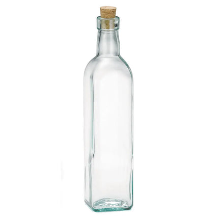 Bình Đựng Dầu Giấm Tablecraft 616 473 ml Nút Bần - Thủy Tinh, Xanh Lá Nhạt