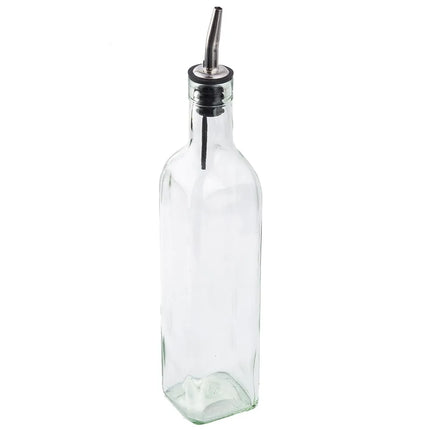 Bình Đựng Dầu Giấm Tablecraft 916 473 ml Vòi Rót Inox - Thủy Tinh, Xanh Lá Nhạt