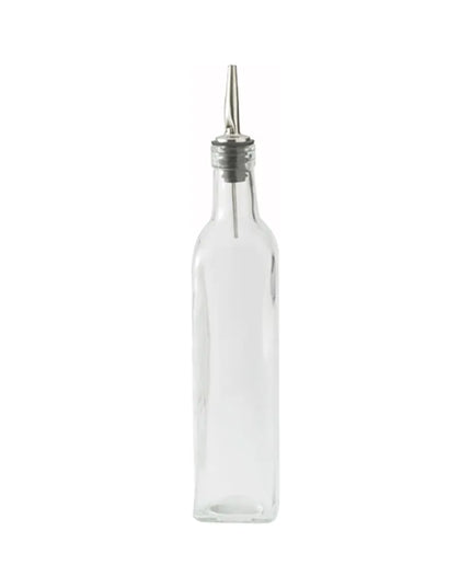 Bình Đựng Dầu Giấm Winco GOB-16 473 ml Vòi Rót Inox - Thủy Tinh, Trong Suốt