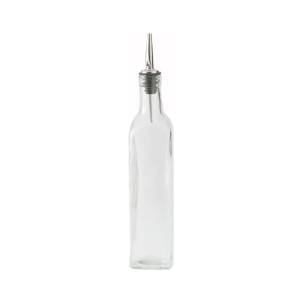 Bình Đựng Dầu Giấm Winco GOB-16 473 ml Vòi Rót Inox - Thủy Tinh, Trong Suốt