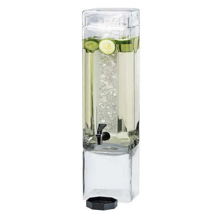 Bình Đựng Nước Cal-Mil 1112-3A 11.4 lít Bình Nhựa, Đế Trong Suốt, Ống Đá