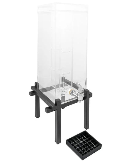 Bình Đựng Nước Cal-Mil 1132-3INF-13 11.4 lít Bình Nhựa, Đế Đen, Ống Lọc Trái Cây
