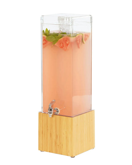 Bình Đựng Nước Cal-Mil 1527-3-60 11.4 lít Kèm Ống Đá - Thân Nhựa, Đế Tre