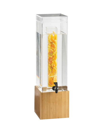 Bình Đựng Nước Cal-Mil 1527-3INF-60 11.4 lít Kèm Infuser - Thân Nhựa, Đế Tre