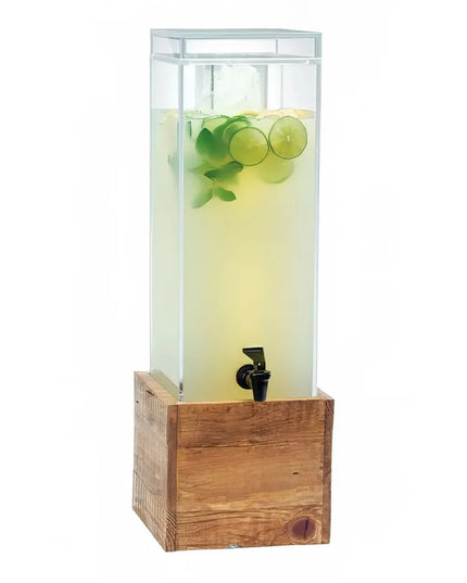 Bình Đựng Nước Cal-Mil 1527-3INF-99 11.4 lít Bình Nhựa, Đế Gỗ Tái Chế, Ống Lọc Trái Cây
