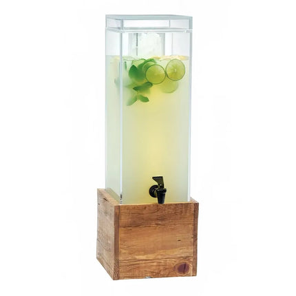 Bình Đựng Nước Cal-Mil 1527-3INF-99 11.4 lít Bình Nhựa, Đế Gỗ Tái Chế, Ống Lọc Trái Cây