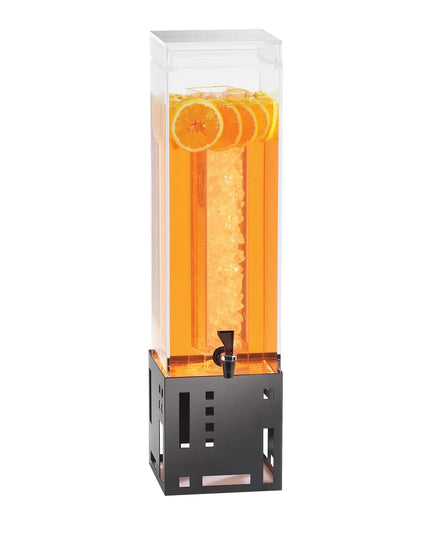 Bình Đựng Nước Cal-Mil 1602-3INF-13 11.4 lít Bình Nhựa, Đế Đen, Ống Lọc Trái Cây