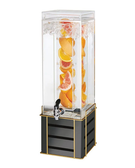 Bình Đựng Nước Cal-Mil 22090-3INF-90 11.4 lít Bình Nhựa, Đế Thép Đen, Ngăn Lọc Trái Cây