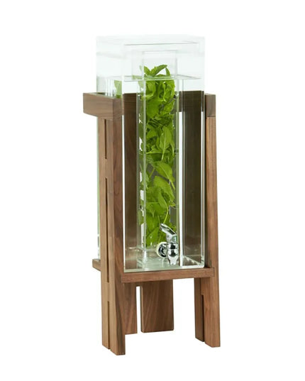 Bình Đựng Nước Cal-Mil 23141-3INF-78 11.4 lít Kèm Infuser - Thân Acrylic, Đế Walnut