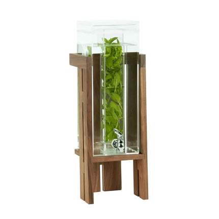Bình Đựng Nước Cal-Mil 23141-3INF-78 11.4 lít Kèm Infuser - Thân Acrylic, Đế Walnut