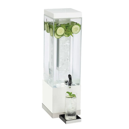 Bình Đựng Nước Cal-Mil 3002-3-55 11.4 lít Bình Nhựa, Đế Trắng/Inox, Ống Đá