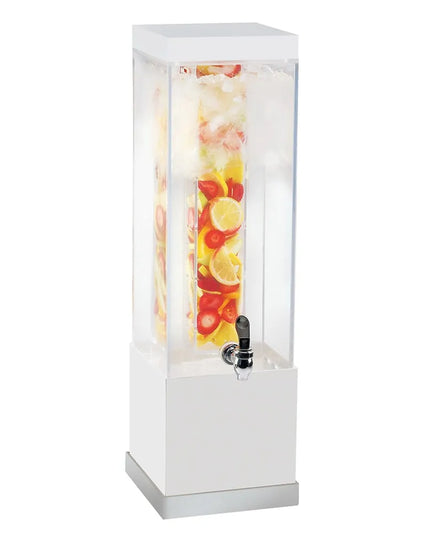 Bình Đựng Nước Cal-Mil 3002-3INF-55 11.4 lít Bình Nhựa, Đế Trắng/Inox, Ống Lọc Trái Cây