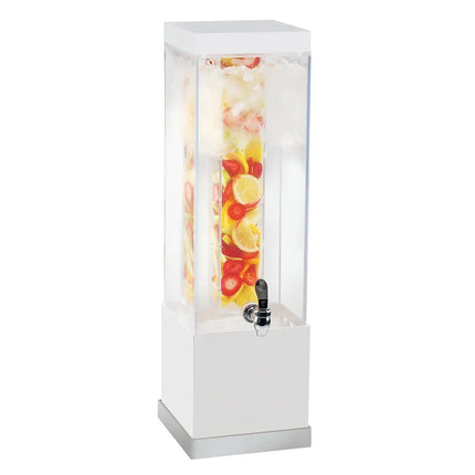 Bình Đựng Nước Cal-Mil 3002-3INF-55 11.4 lít Bình Nhựa, Đế Trắng/Inox, Ống Lọc Trái Cây