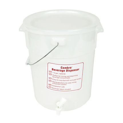 Bình Đựng Nước Cambro DSPR6148 22.7 lít - Thân Nhựa, Không Đế