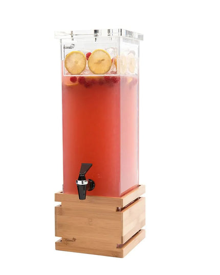 Bình Đựng Nước Rosseto LD112 7.6 lít Bình Nhựa, Đế Tre, Giỏ Đá