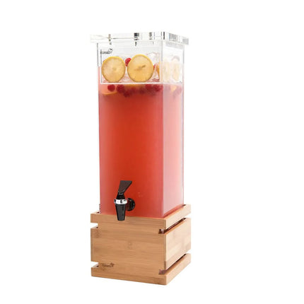 Bình Đựng Nước Rosseto LD112 7.6 lít Bình Nhựa, Đế Tre, Giỏ Đá